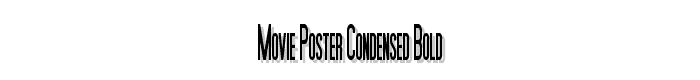 Movie Poster Condensed Bold font